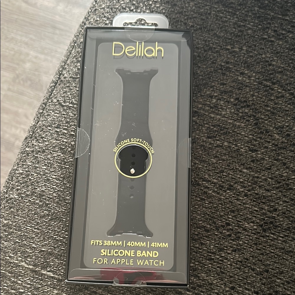 Delilah Black Silicone Apple Watch Band